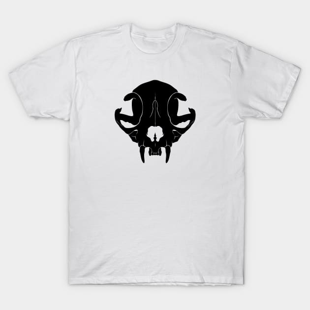 Cat Skull T-Shirt by DeguArts